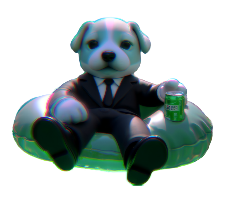 Suitdog Floatie Character