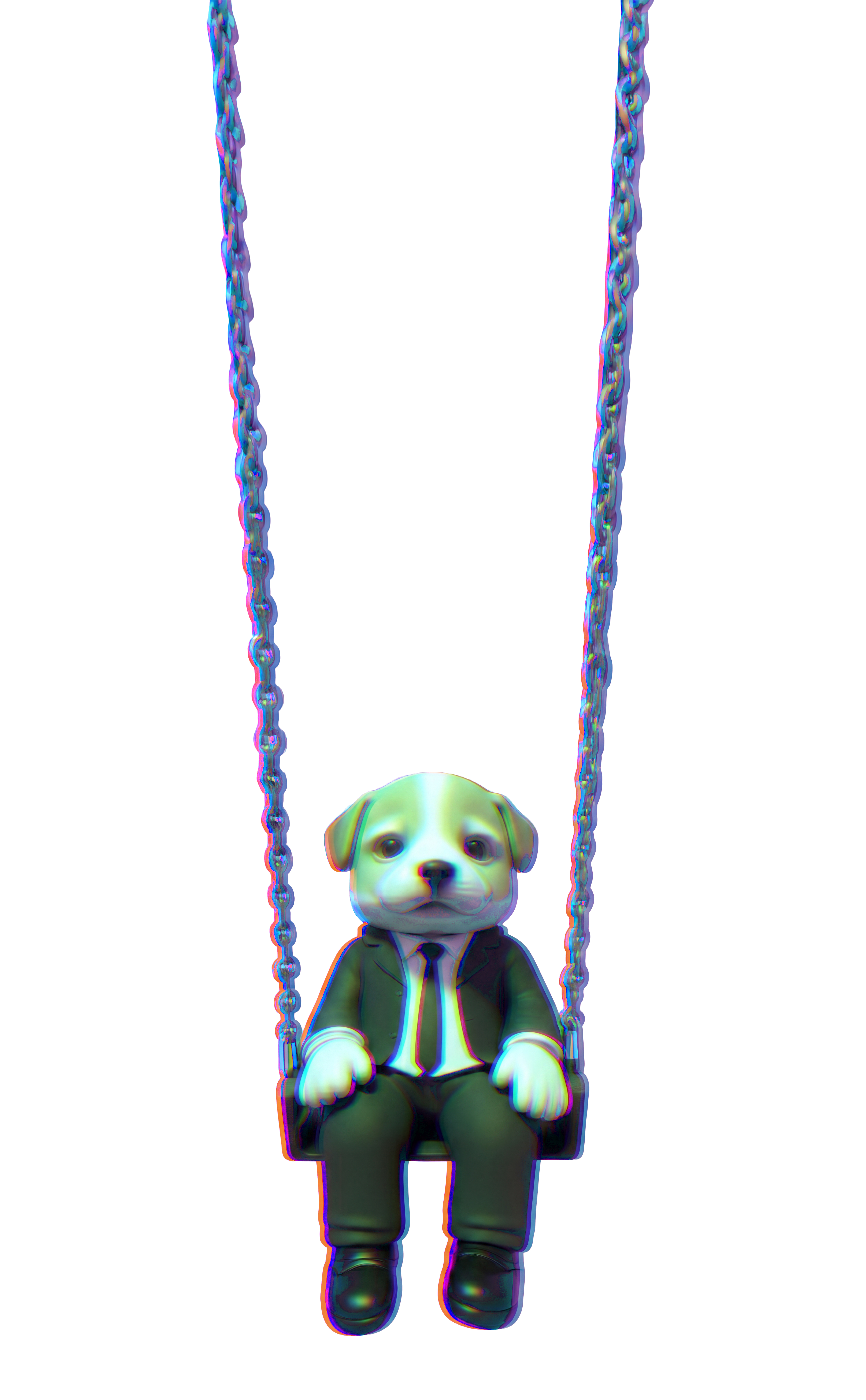 Puppy Swing Mascot